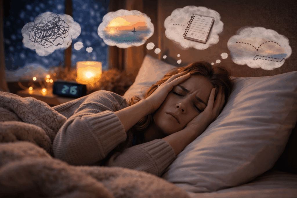 Wie stoppe ich Grübeln vor dem Einschlafen?