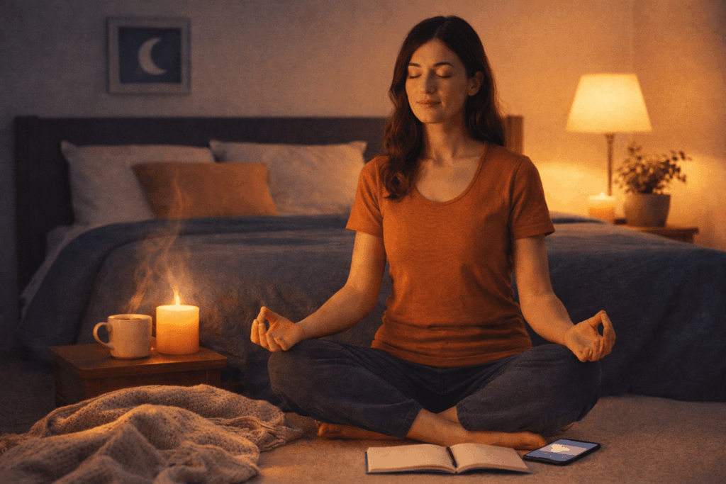 Wie du Meditation am Abend zur Gewohnheit machst
